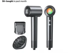 High-Speed Hair Dryer 160000 RPM Ionic Motor with Nozzles – New