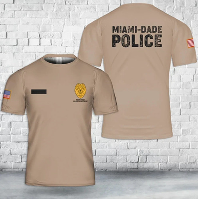 #ad Custom Name Miami Dade Police Department AOP 3D T Shirt $25.99