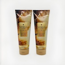 2-Pack Bath Body Works VANILLA CAFE Hyaluronic Acid Body Cream 8 oz