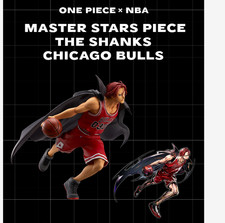 ONE PIECE NBA MASTER STARS PIECE THE SHANKS CHICAGO BULLS figure presale