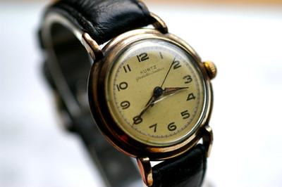 Kurtz Glashütter Tradition Vintage Armbanduhr Manufaktur Kal. 25 Made in Germany