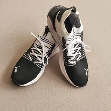 Puma Softride Symmetry Fuzion 310127-01 Men's Black/White Running Shoes Sz 11.5