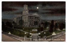 1915 State Capitol by Night, Nashville, Tennessee Postcard