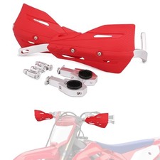 Dirt Bike Handguards Motorcycle Hand Guards 7/8" and 1 1/8" - Universal for red