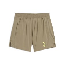 PUMA A.T. Run Velocity 5 Inch Athletic Shorts Mens Brown Casual Athletic Bottoms