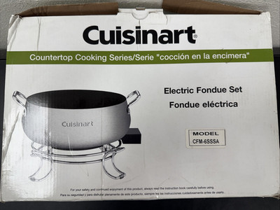 Cuisinart Countertop Cooking Series Electric Fondue Set CFM-6SSSA