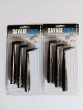 2 Packs Savage Gear Savage Salt Lb Sandeel  7" 2/3 oz. Murdered Out 