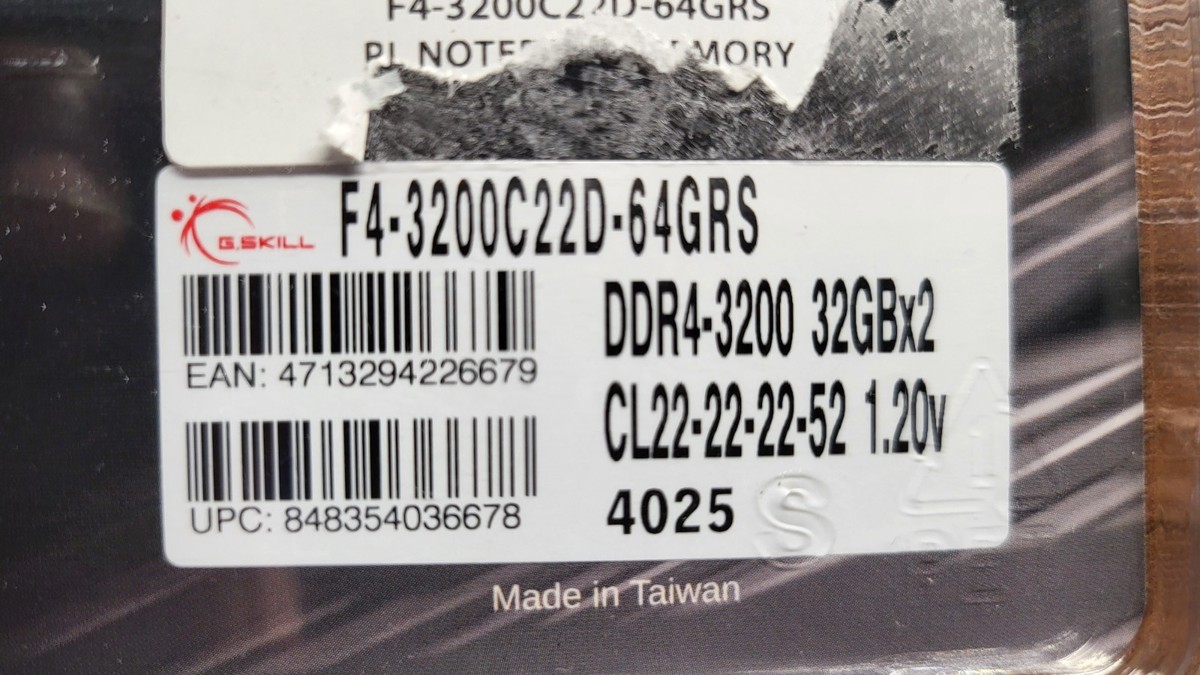 G.SKILL RipjawsV Series DDR4 RAM (XMP) 64GB (4x16GB) 3200MT/s CL16 18 18 38 1.35V Intel AMD Desktop Computer Memory U DIMM   Black (F4 3200C16Q 64GVK) at