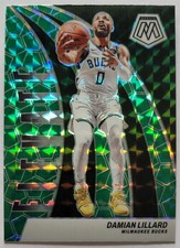 2023-24 Mosaic Damian Lillard Green Mosaic Prizm Elevate #14