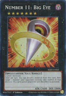 3x Number 11: Big Eye Super Rare NM