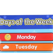 Week Poster Chart Laminated Preschool Poster Educational Toys