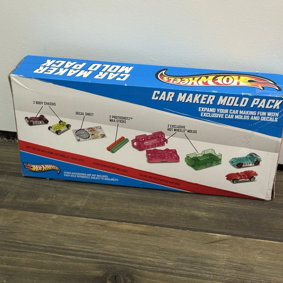 NEW Sealed 2012 Hot Wheels Car Maker Mold Pack Create Your Own Hot Wheels HTF - Image 3 of 4