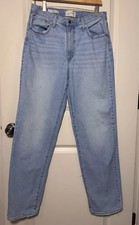 Universal Thread Women  s Straight Jeans Blue Light Wash high rise 90s Size 10R