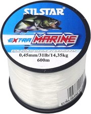 SILSTAR - Bulk Spools (600m - 1000m) EXTRA MARINE Sea Fishing Line 15lb 18lb 25