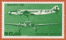 1987-Timbre france neuf**Dewoitine 338"Trimoteur-Poste Aérienne-Stamp-Yt.PA.60
