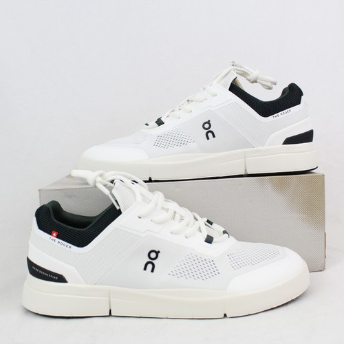 On THE ROGER Spin Athletic Sneakers In White/Jungle (3MD11470184) -Men's US 11.5
