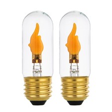 2 PCS Flickering Light Bulb E26 Medium Base LED Flame Bulbs For Decoration