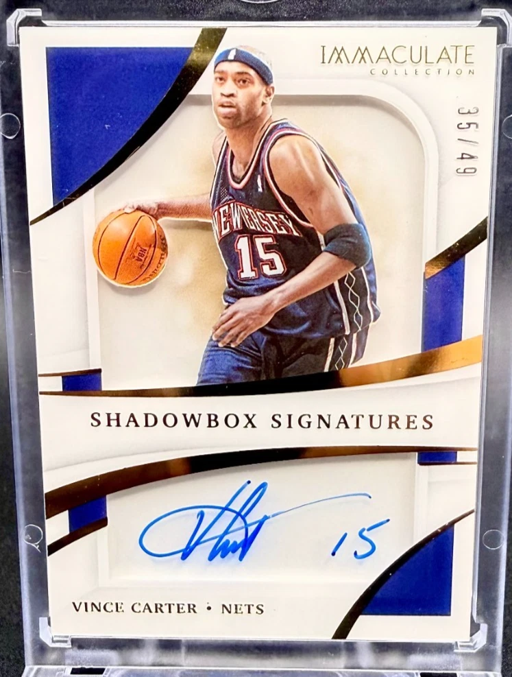 Panini Vince Carter Basketball Autographed Sports Trading Cards