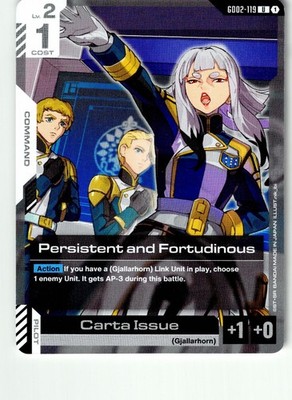 Set Of 4 Persistent and Fortudinous GD02-119 UC Dual Impact Gundam LP