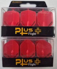Red ROBSON PLUS Standard Wide No.2 Dart Flights: 2 SETS OF 3
