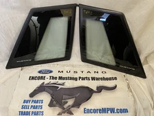 1987-1993 Ford Mustang LX Notchback Coupe  Quarter Glass TVR Carlite OEM Fox