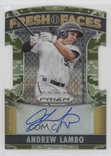 2015 Panini Prizm Fresh Faces Signatures Camo 11/199 Andrew Lambo #4 Auto fm0