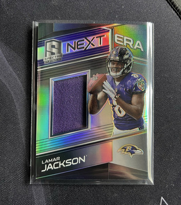 Panini Spectra 2018 Lamar Jackson #3 Next Era Prizm Patch /199 Ravens NFL