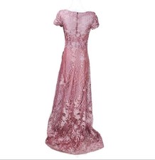 elegant maxi long lace cap sleeve bridesmaid dress Sleeves Lace And Chiffon Bridesmaid Dresses Elegant Maxi Long Lace Cap Sleeve Bridesmaid Dress