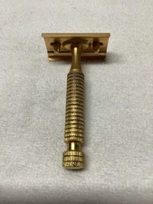 Vintage 1940s Gold STAR Double Edge Safety Razor Looks Unused