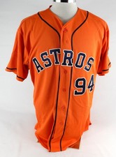 2013-17 Houston Astros #94 Game Used Orange Jersey Name Plate Removed 50 054