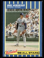 1988 Fleer Baseball All-Stars #14 Orel Hershiser Card 0102C