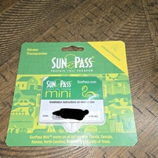 NEW SunPass Mini Sticker Transponder Pre-Paid Toll Program Florida Georgia NC
