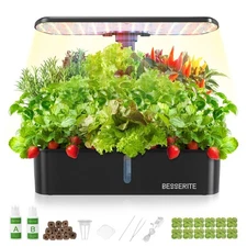 Hydroponics Growing System Kit 12 Pods,Indoor Herb Garden with Light,Kitchen ...