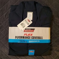 NWT Dickies Coverall XLT Flex Performance Temp Control Cooling Navy Blue Men's