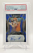 2023 PANINI SELECT RC SIGNATURES BLUE PRIZM #RSITBA TYSON BAGENT 2/99 PSA 10