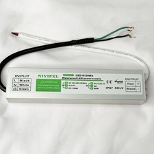 LED Driver 60W 24V, Waterproof IP67 Power Supply, Transformer for Strip Light...