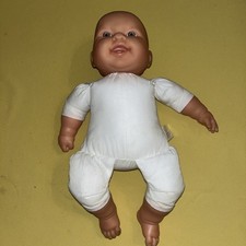 BERENGUER BABY DOLL Cloth Body Teeth Blue Eyes 14 Inches JC Toys