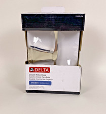 Delta 75135-PN Dryden Collection   Double Robe Hook   Polished Nickel Finish