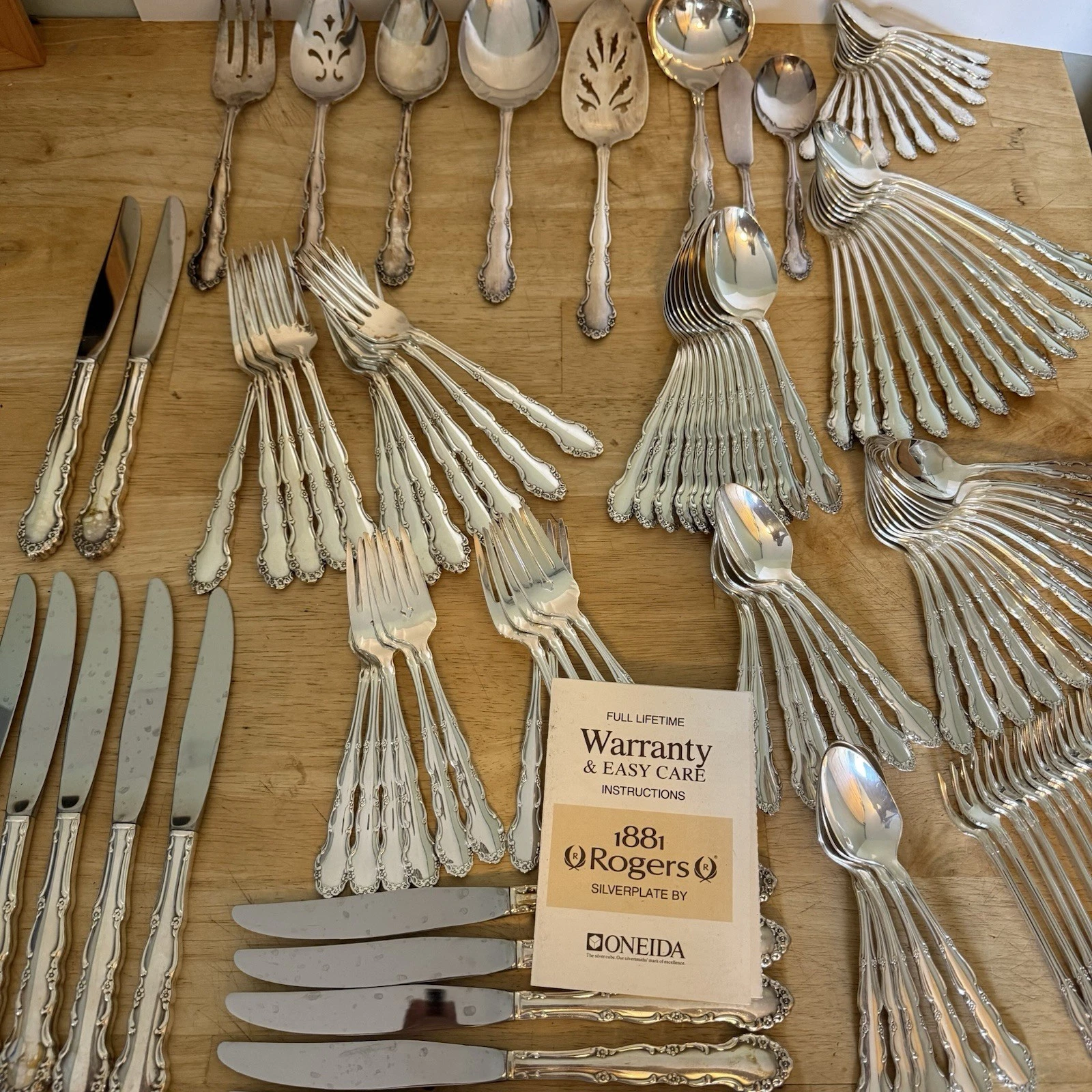 116 Pcs FLIRTATION Silverplated SERVICE FOR 12 SERVING PCS 1881 Rogers Oneida
Opens in a new window