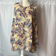 Urban Outfitters Lumiere sleeveless Tunic Blue Orange Large