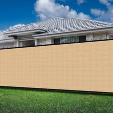 10ft Sand Privacy Fence Screen Windscreen Mesh Shade for Railing Outdoor Pool