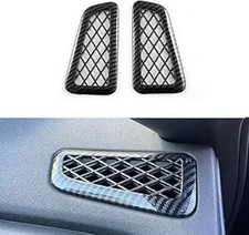 Dashboard Air Conditioner Outlet Vent Cover Trim, ABS Carb Color: Carbon fiber