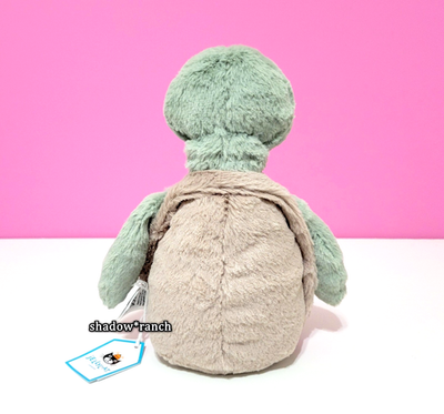 Jellycat Medium Bashful Turtle BAS3TUR With Tags Foot to Head 12