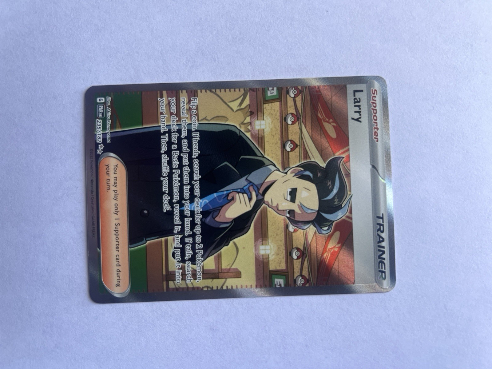 Larry 235/182 Sv04: Paradox Rift Holo Near Mint