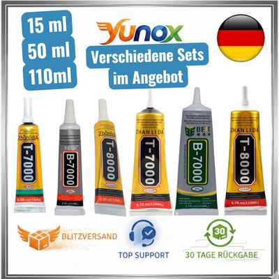 T-8000 T-7000 B-7000   Handy Display Reparatur Kleber   transparent & schwarz 