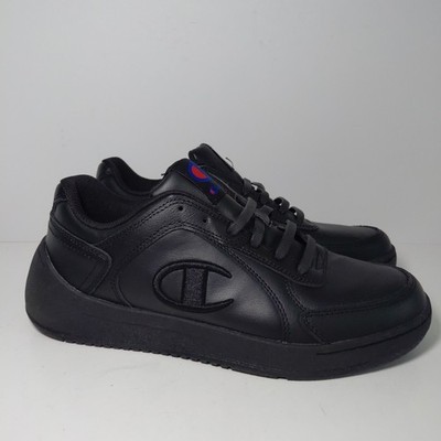Champion Women's Super C Court Lace-Up Sneaker Shoes Size 9 BLACK 
