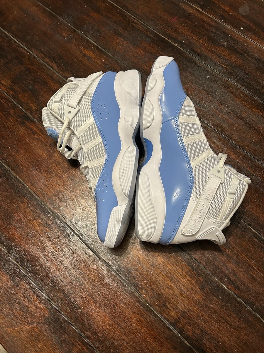 Men Nike Jordan 6 Rings UNC Basketball Shoes Size 9 White  display picture 1