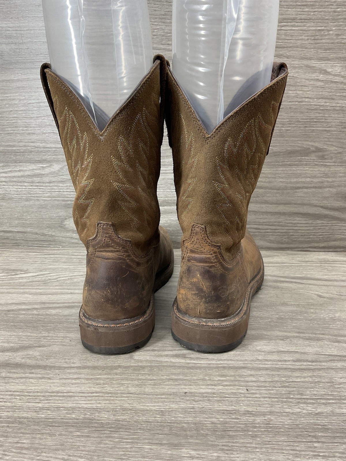 Ariat Groundbreaker Soft Toe Work Boot Brown Men'… - image 4