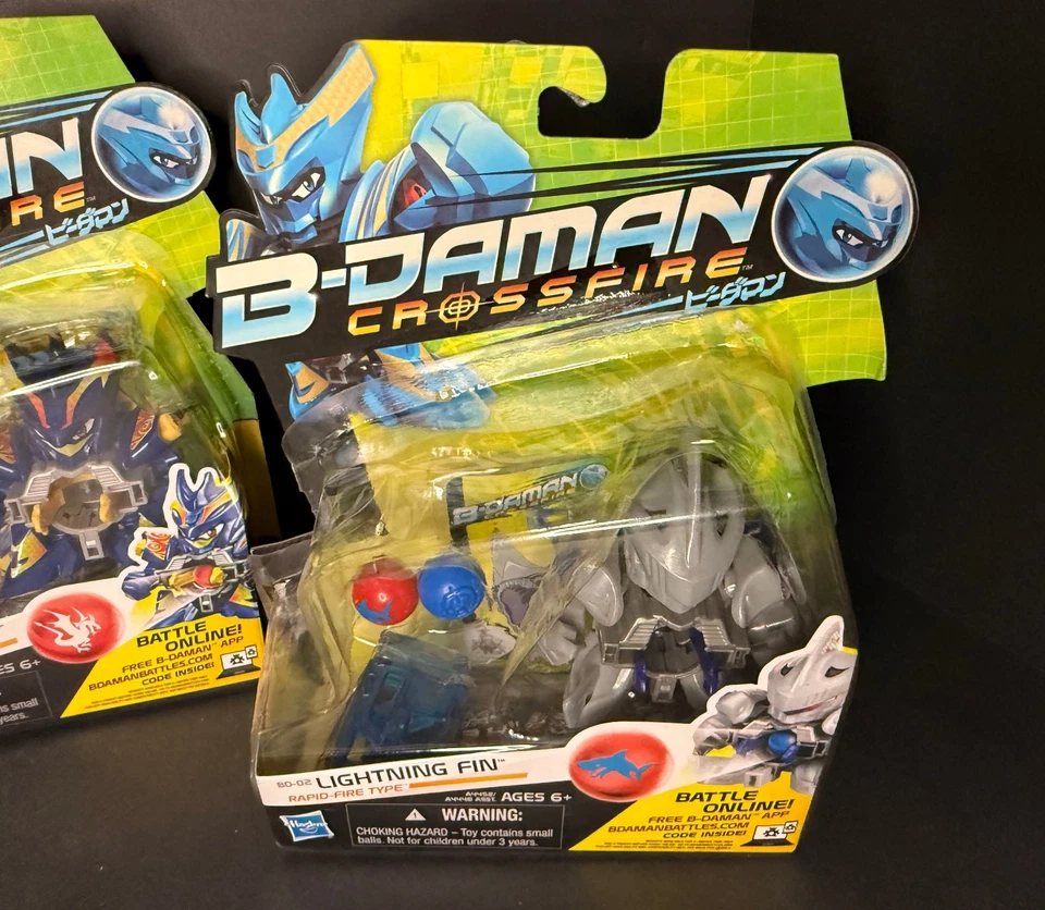 Figuras de acción B-Daman Crossfire Strike Avian Lightning Fin Dracyan BD-02-04-06 Foto 2 de 4