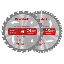 5-1/2" (10Mm Arbor) Circular Saw Blades 24T&48T, Carbide Tipped Teeth, Heavy Dut